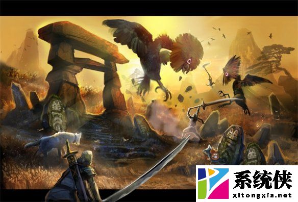 《怪物猎人:崛起》发售3周年 官方发布概念艺术图庆祝