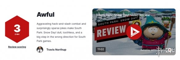 《南方公园:下雪天》IGN 3分：朝错误方向迈出一大步!